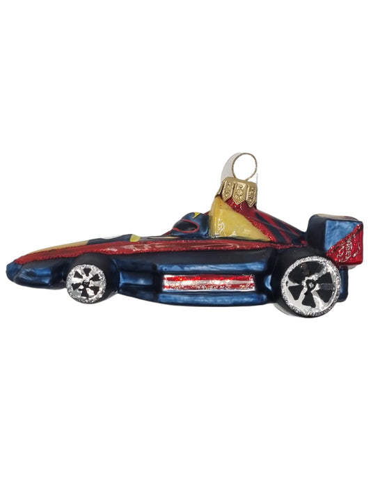 European Glass Christmas ornament of a Cars | F1 Race Car (V)