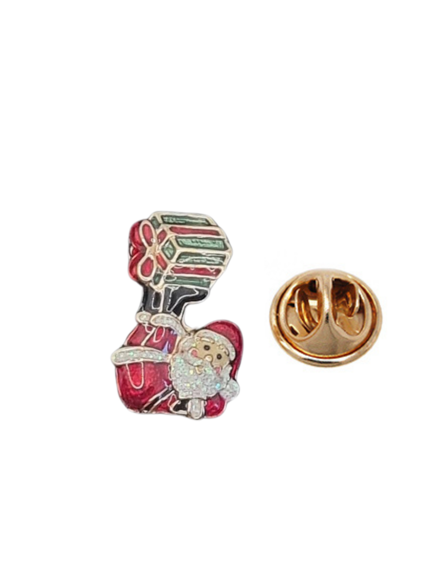 Weihnachtsmann mit Geschenkfüßen | Pins