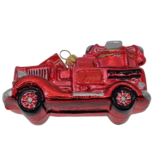 European Glass Christmas ornament of a Cars | Hot Rod (U)