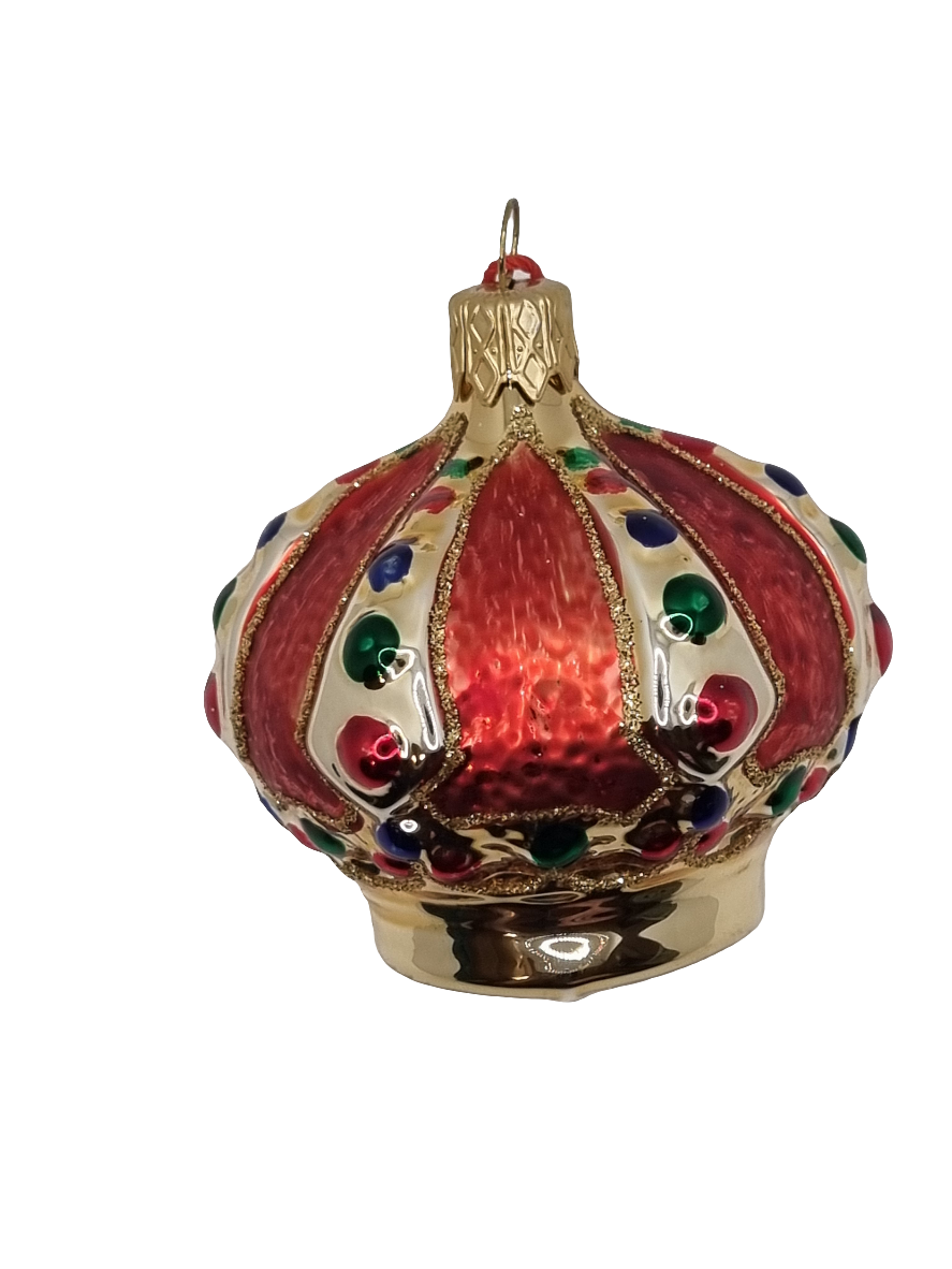 European Glass Christmas ornament of a Crown (I)