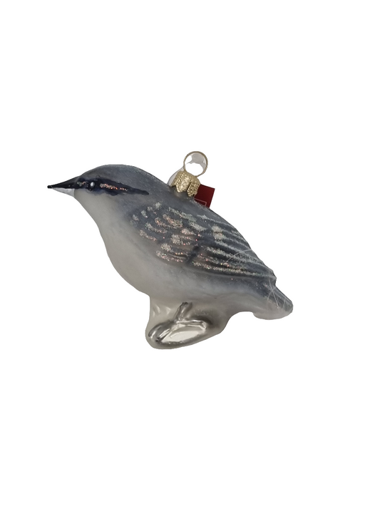 European Glass Christmas ornament of a Bird | Robin (R)