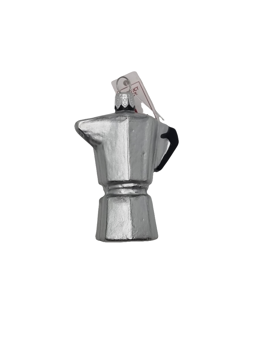 European Glass Christmas ornament of a Coffee | Pot percolator (L)