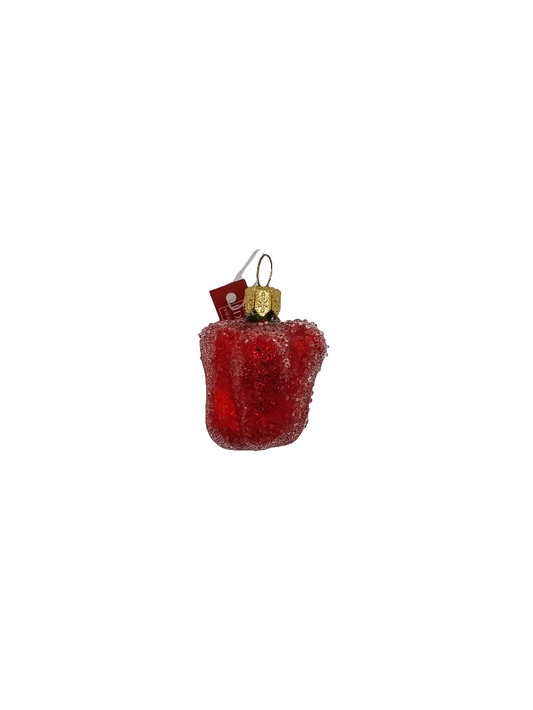 European Glass Christmas ornament of a Capsicum (A)