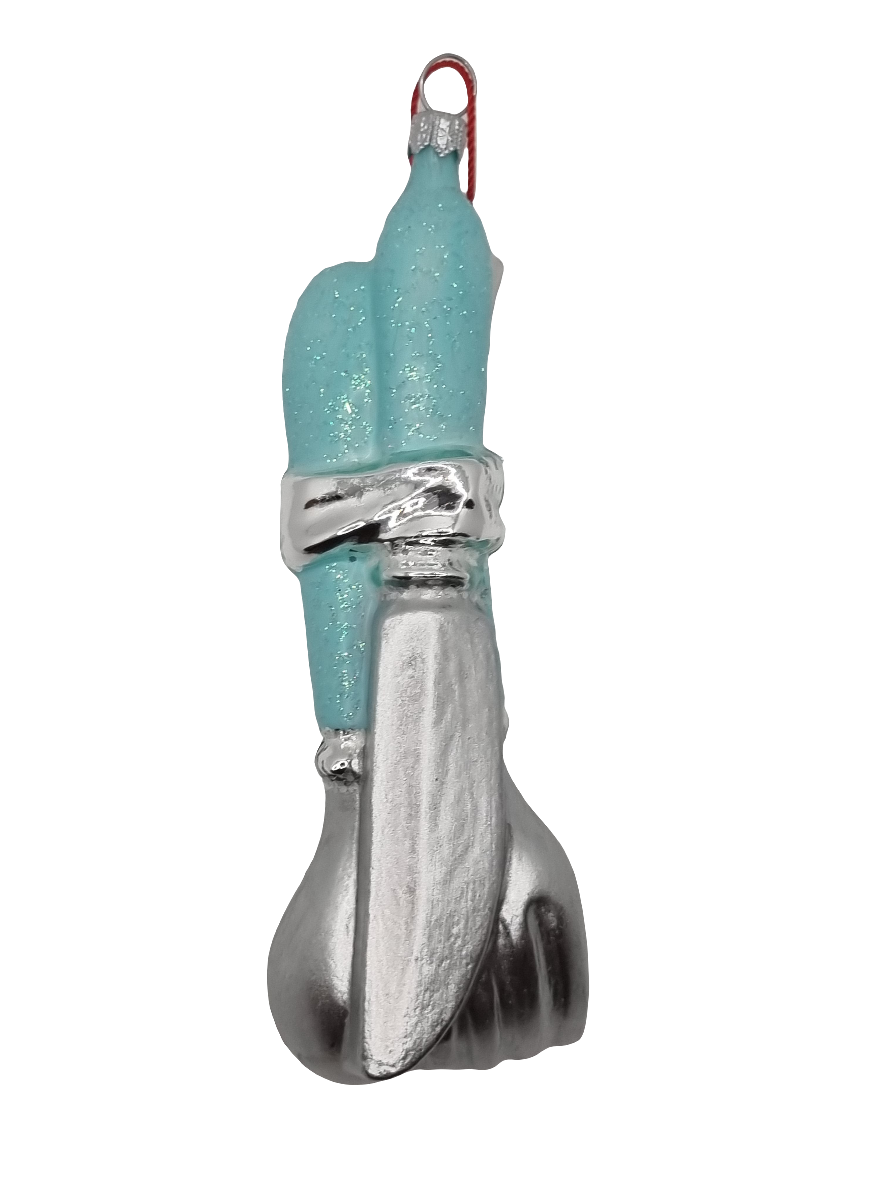 European Glass Christmas ornament of a Cutlery (P)