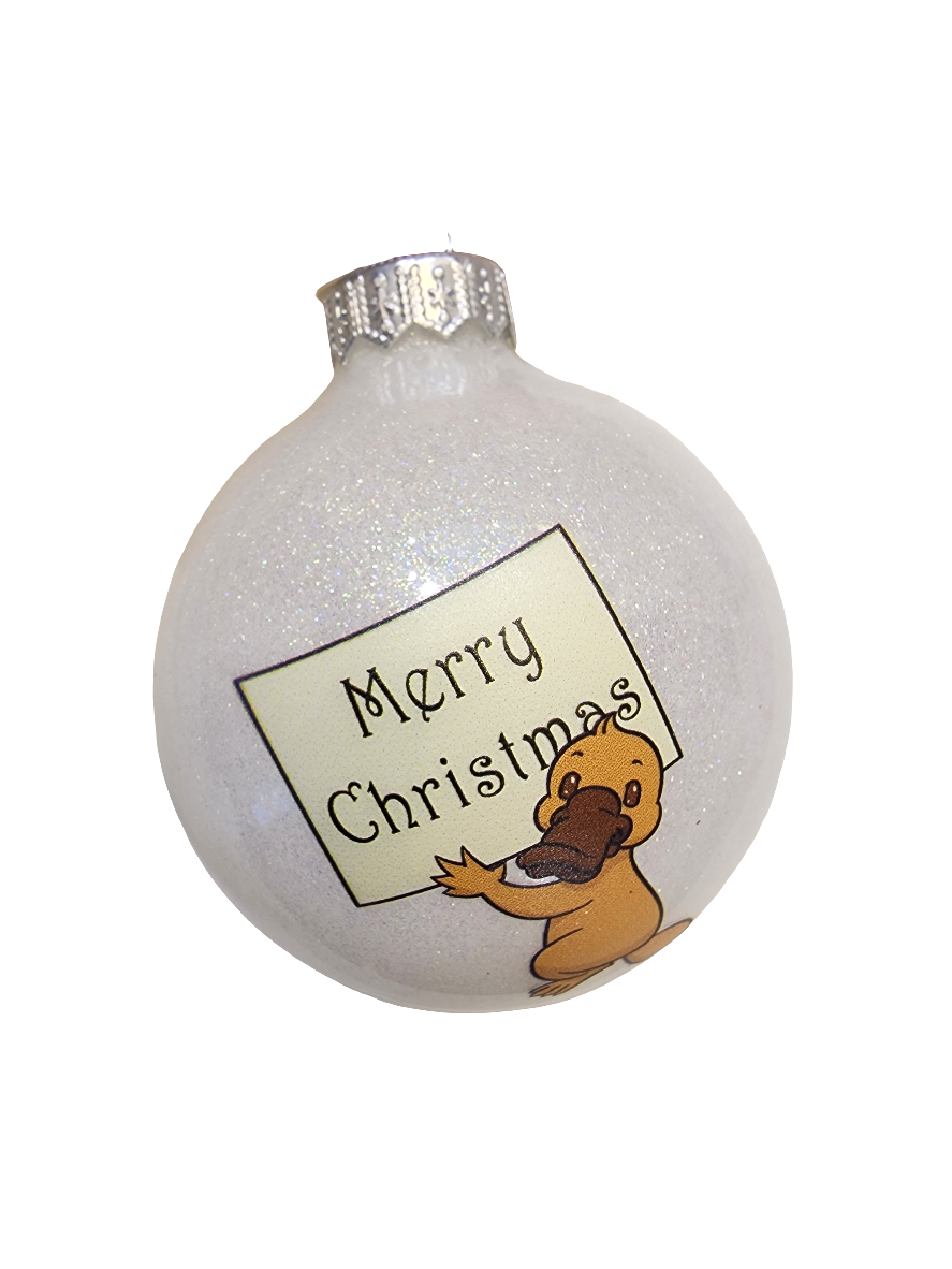 Weihnachtskugel | Schnabeltier "Frohe Weihnachten" (K)