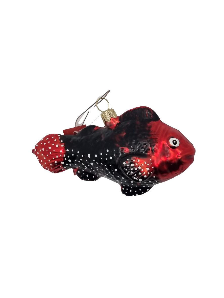 European Glass Christmas ornament of a Fish | Trout (R)