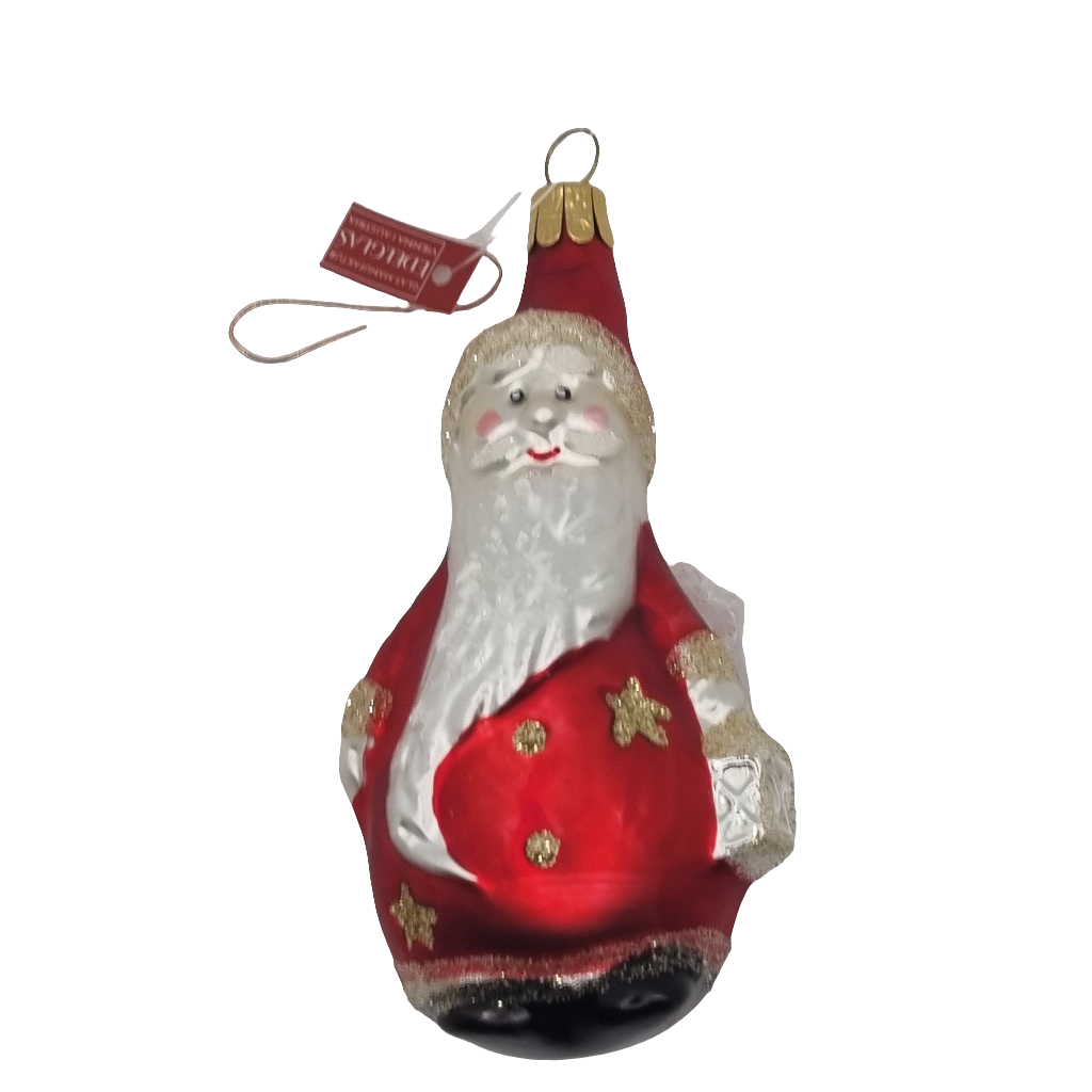 European Glass Christmas ornament of a Wizard Beard Stars (H)