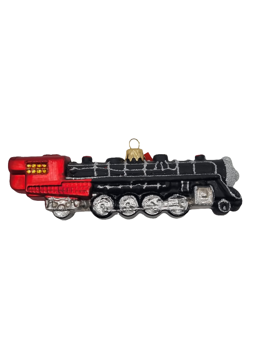 European Glass Christmas ornament of a Trains (T)