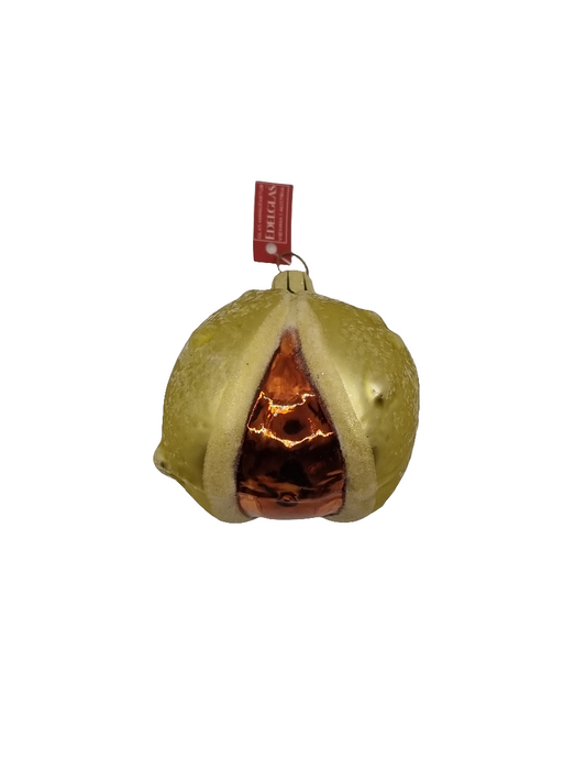 European Glass Christmas ornament of a Chestnut (E)