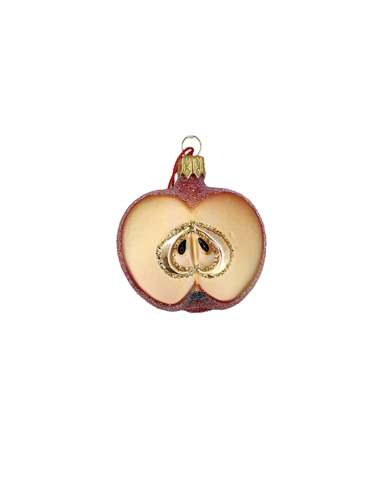 European Glass Christmas ornament of a Apple | Half (I)