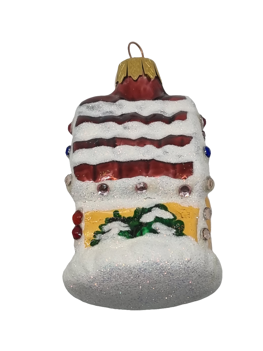 Haus | Schneebraunes Dach mit Kristallen (J)
