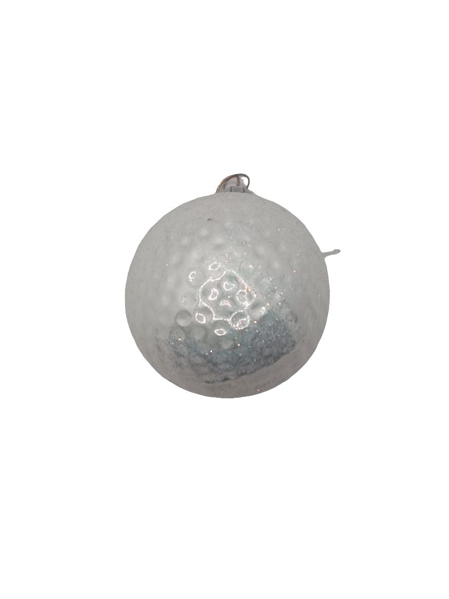 European Glass Christmas ornament of a Golf ball (C)