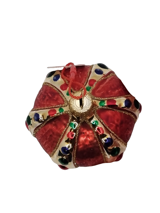 European Glass Christmas ornament of a Crown (I)