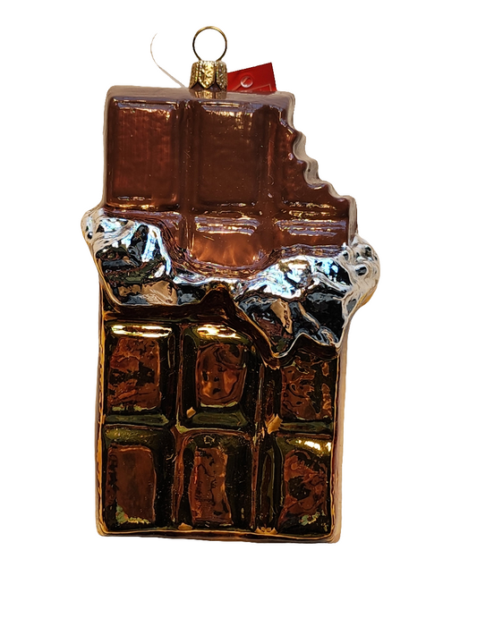 European Glass Christmas ornament of a Chocolate (V)