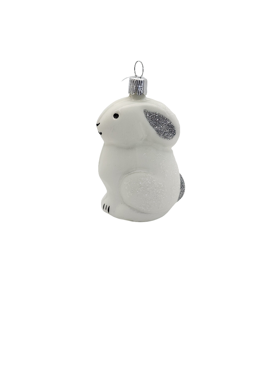 European Glass Christmas ornament of a Rabbit (G)