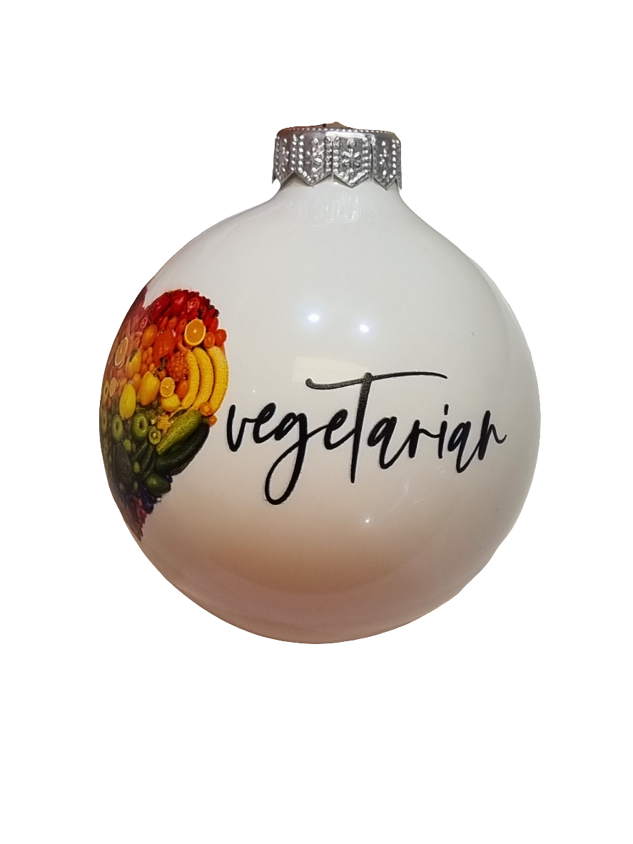 Christbaumkugel | Ich liebe Vegetarisch (F)