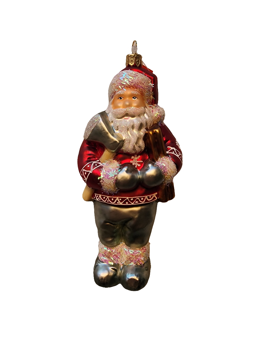 Weihnachtsmann-Holzfäller mit Axt (V)