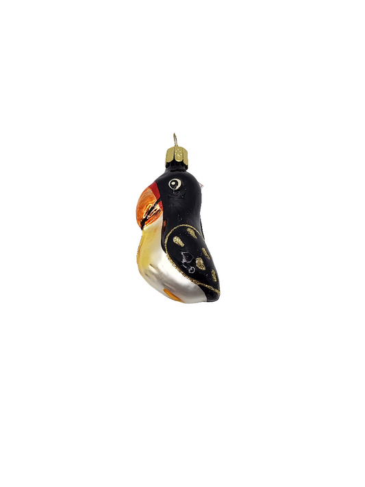 European Glass Christmas ornament of a Bird (G)