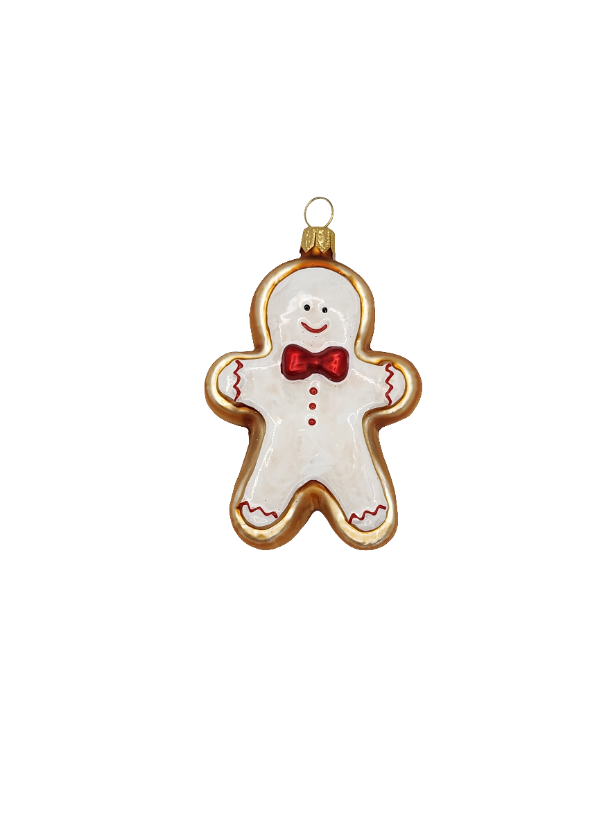 European Glass Christmas ornament of a Gingerbread Man (I)