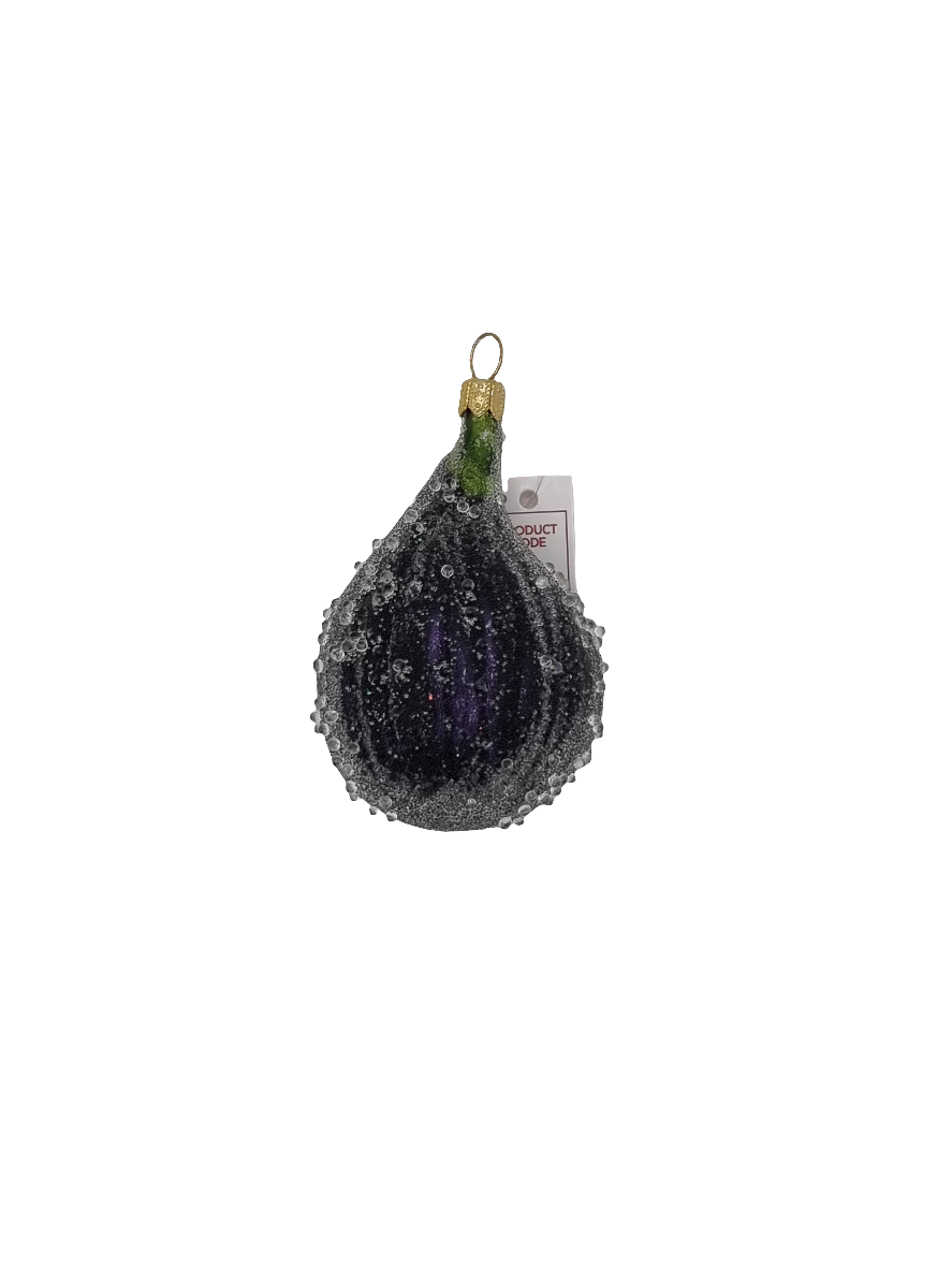 European Glass Christmas ornament of a Fig (N)