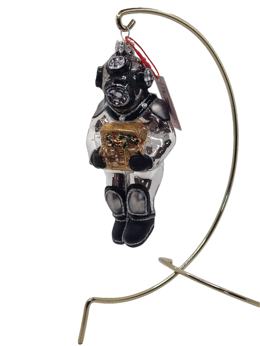 European Glass Christmas ornament of a Diver (W)
