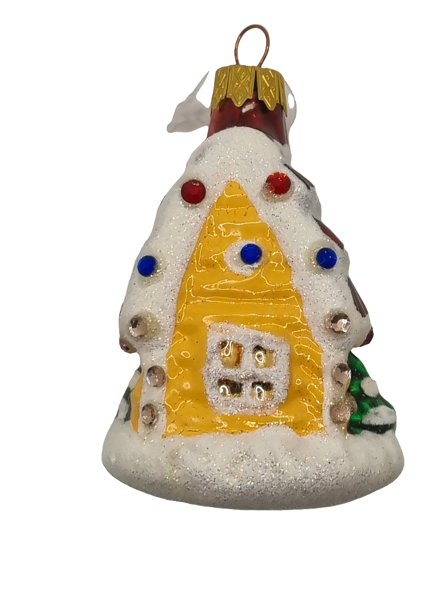 Haus | Schneebraunes Dach mit Kristallen (J)