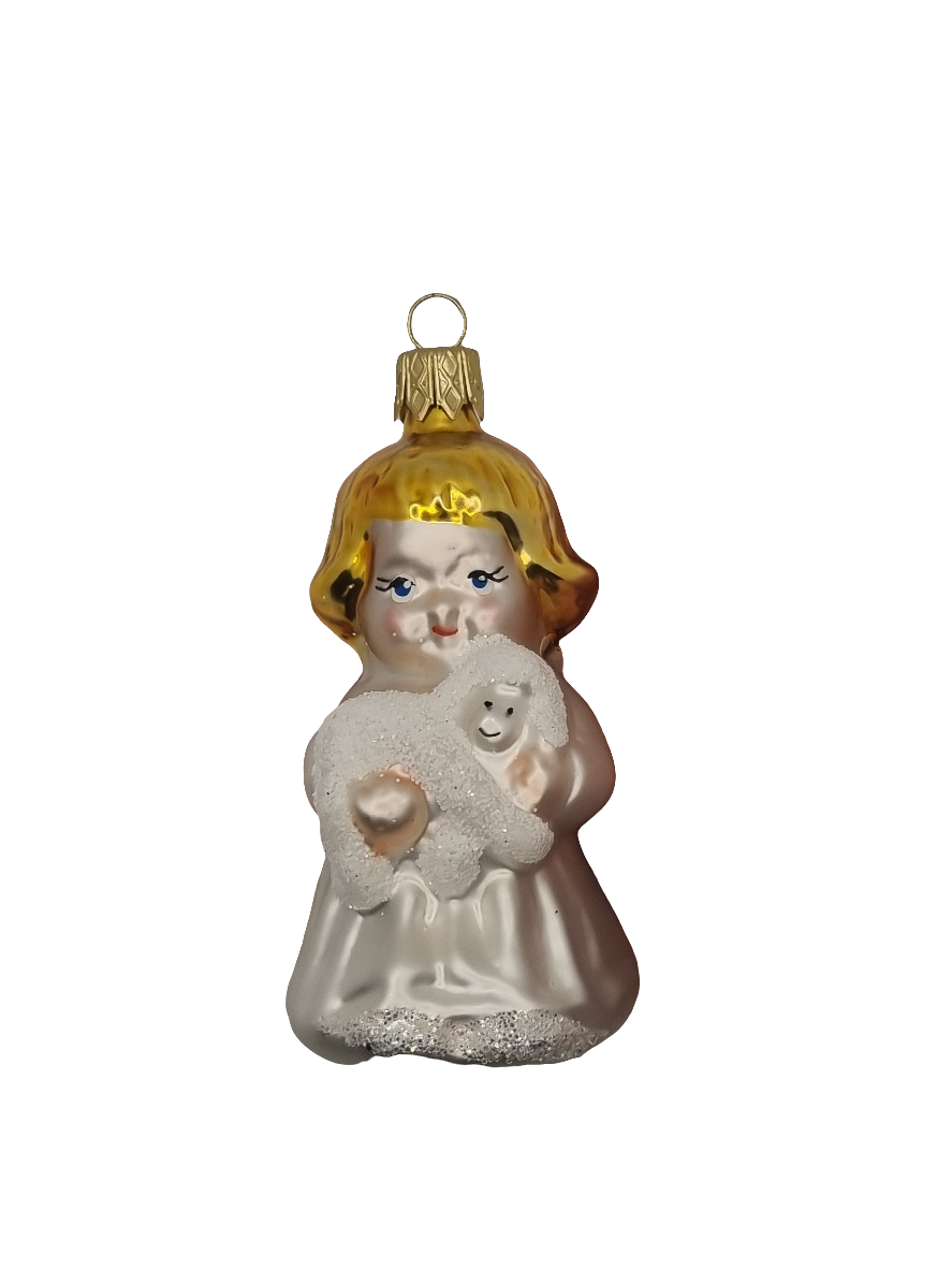 Mädchen | Kleines Mädchen mit Lamm (J)