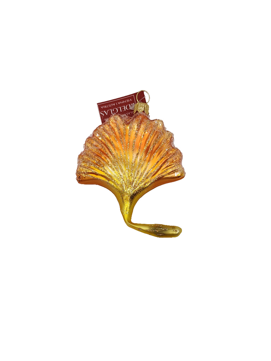 European Glass Christmas ornament of a Coral sea fan (R)