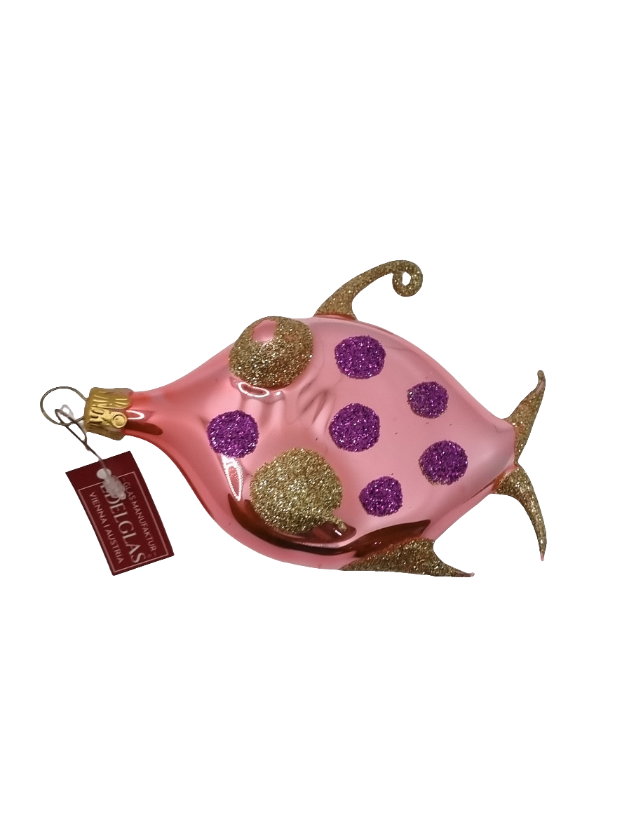 Fisch | Rosa, stachelige, dünne Flossen und Schwanz (J)