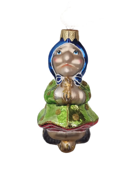 European Glass Christmas ornament of a Feb 2025