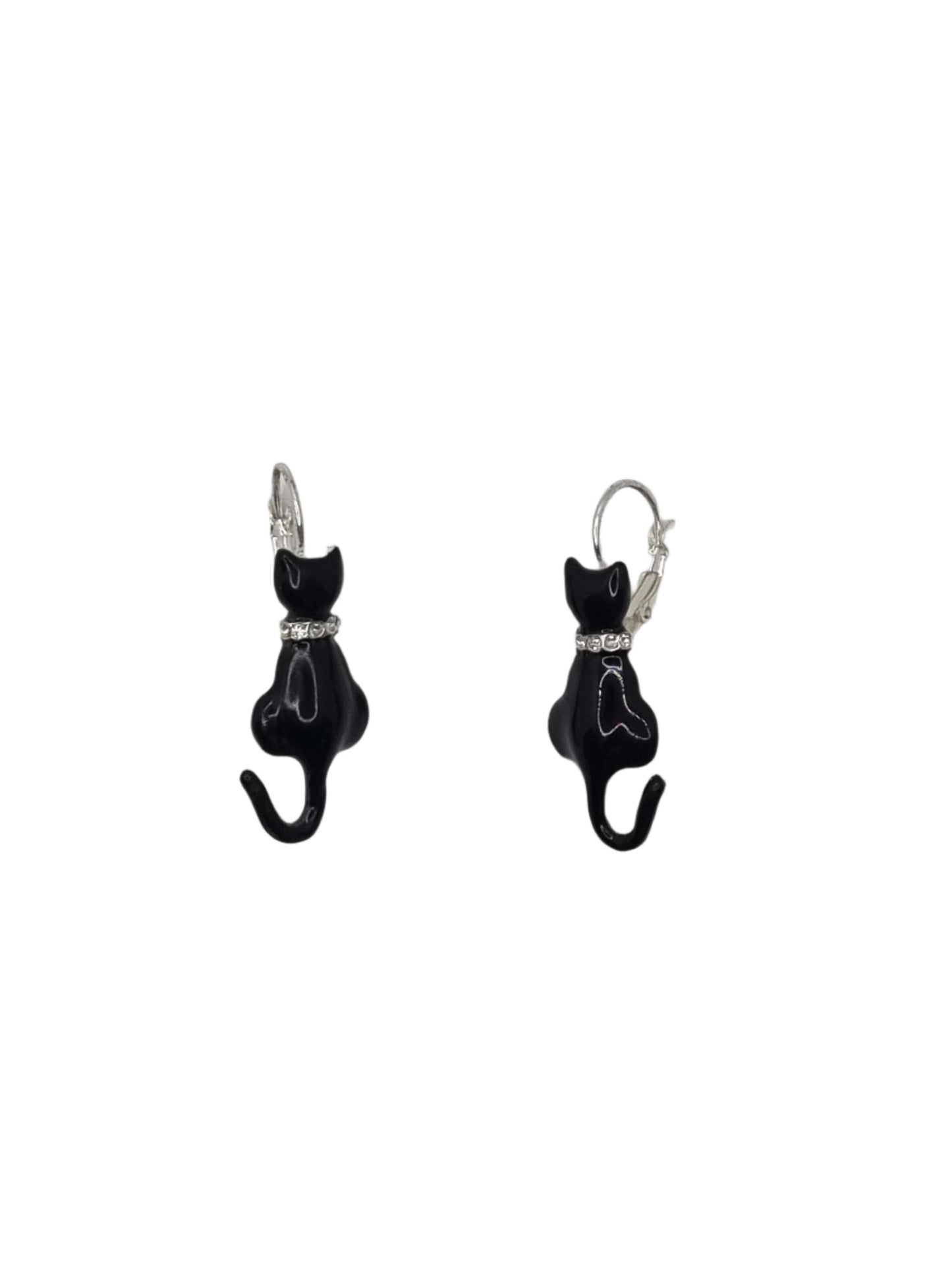 European Glass Christmas ornament of a Cats | Earrings