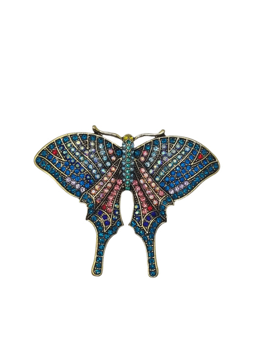 European Glass Christmas ornament of a Colourful Butterfly | Brooch VII