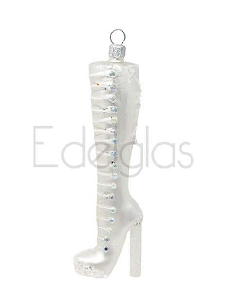 European Glass Christmas ornament of a Boot/High Heel Tall (S)
