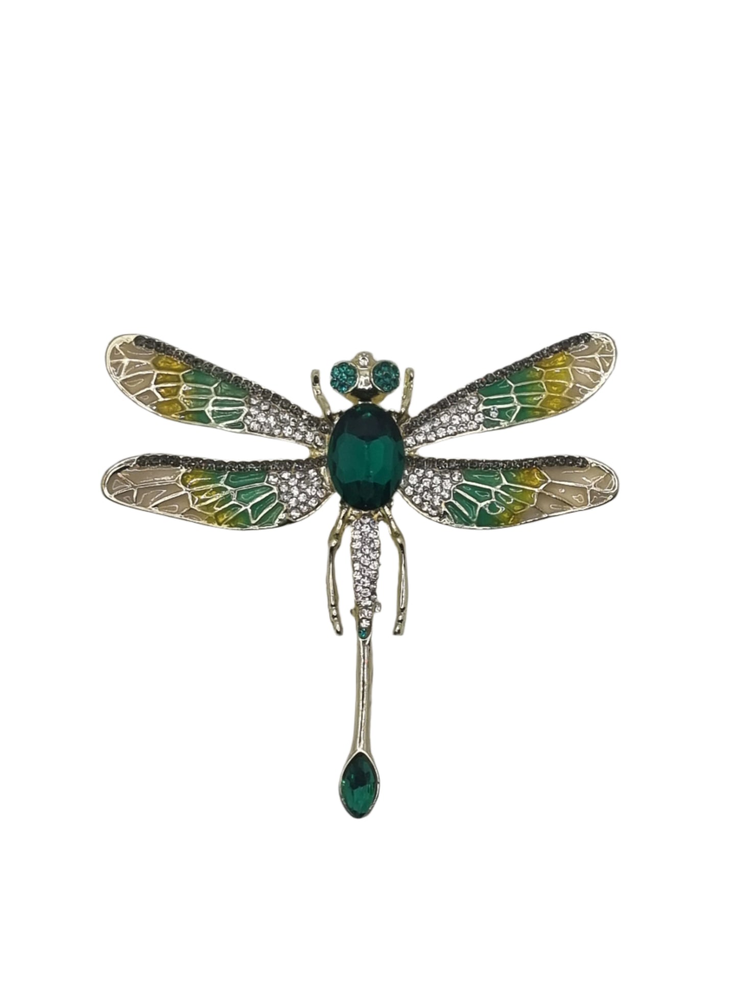 European Glass Christmas ornament of a Dragonfly with Straight Tail | Brooch VII