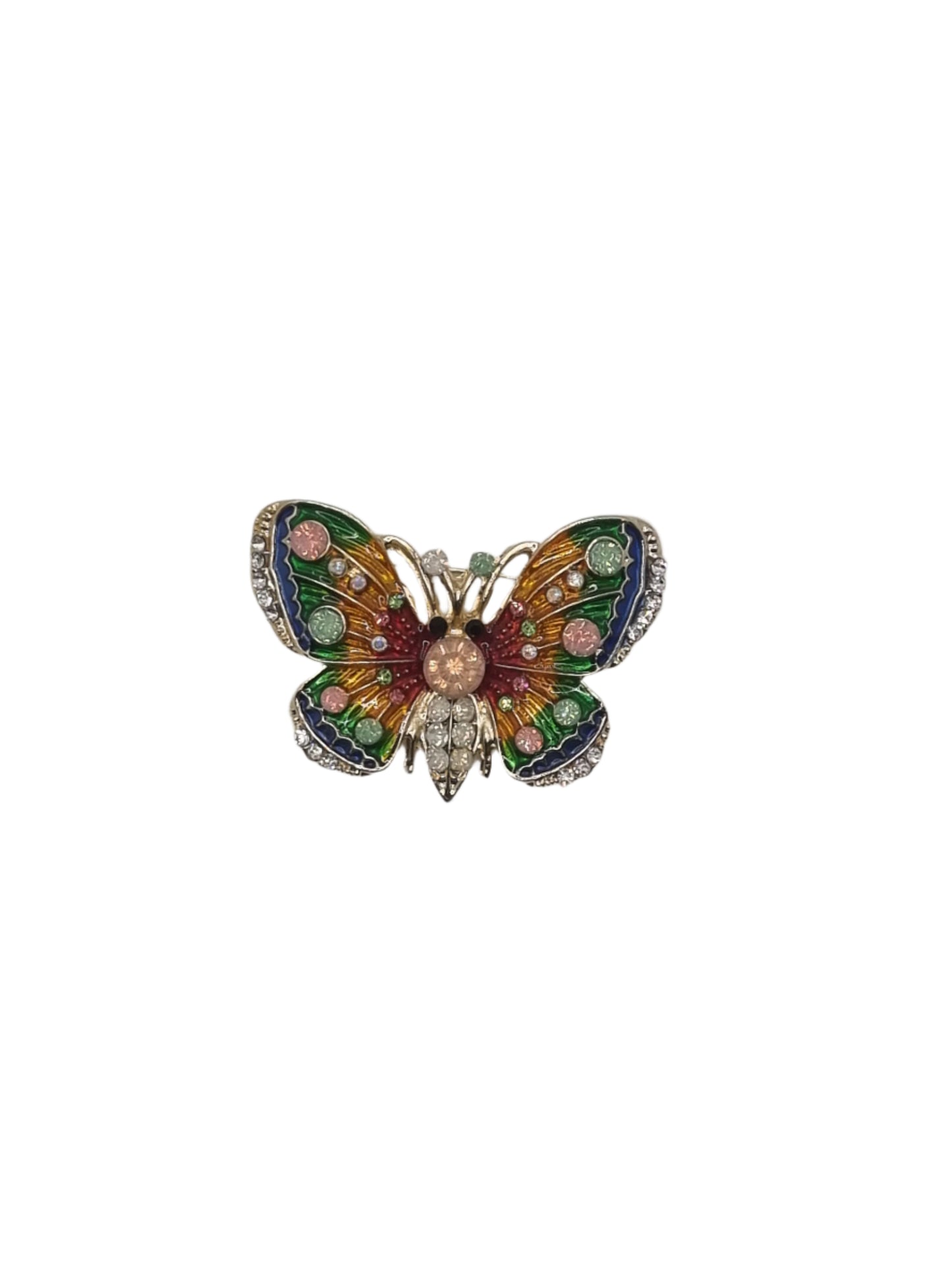 European Glass Christmas ornament of a Colourful Butterfly | Brooch IV