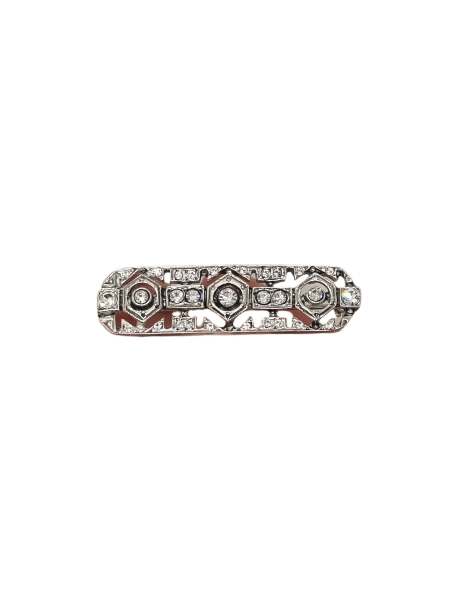 European Glass Christmas ornament of a Silver Filagree | Brooch IV