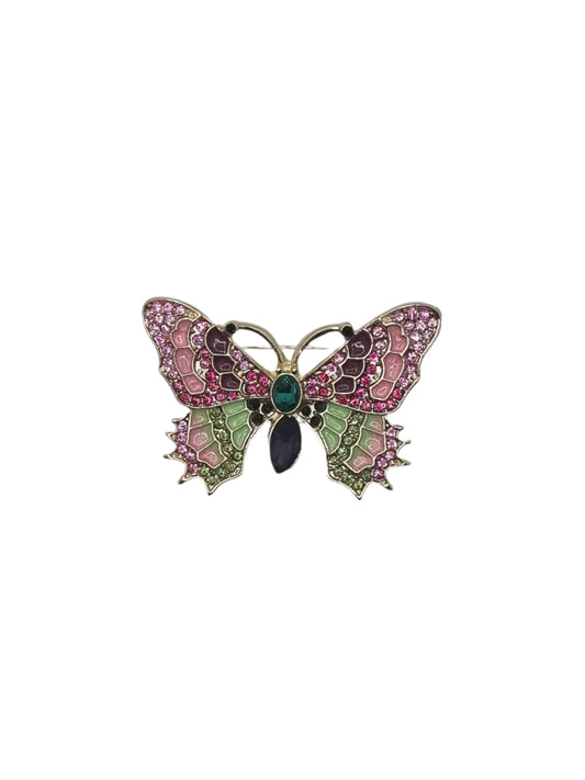 European Glass Christmas ornament of a Colourful Butterfly | Brooch IV