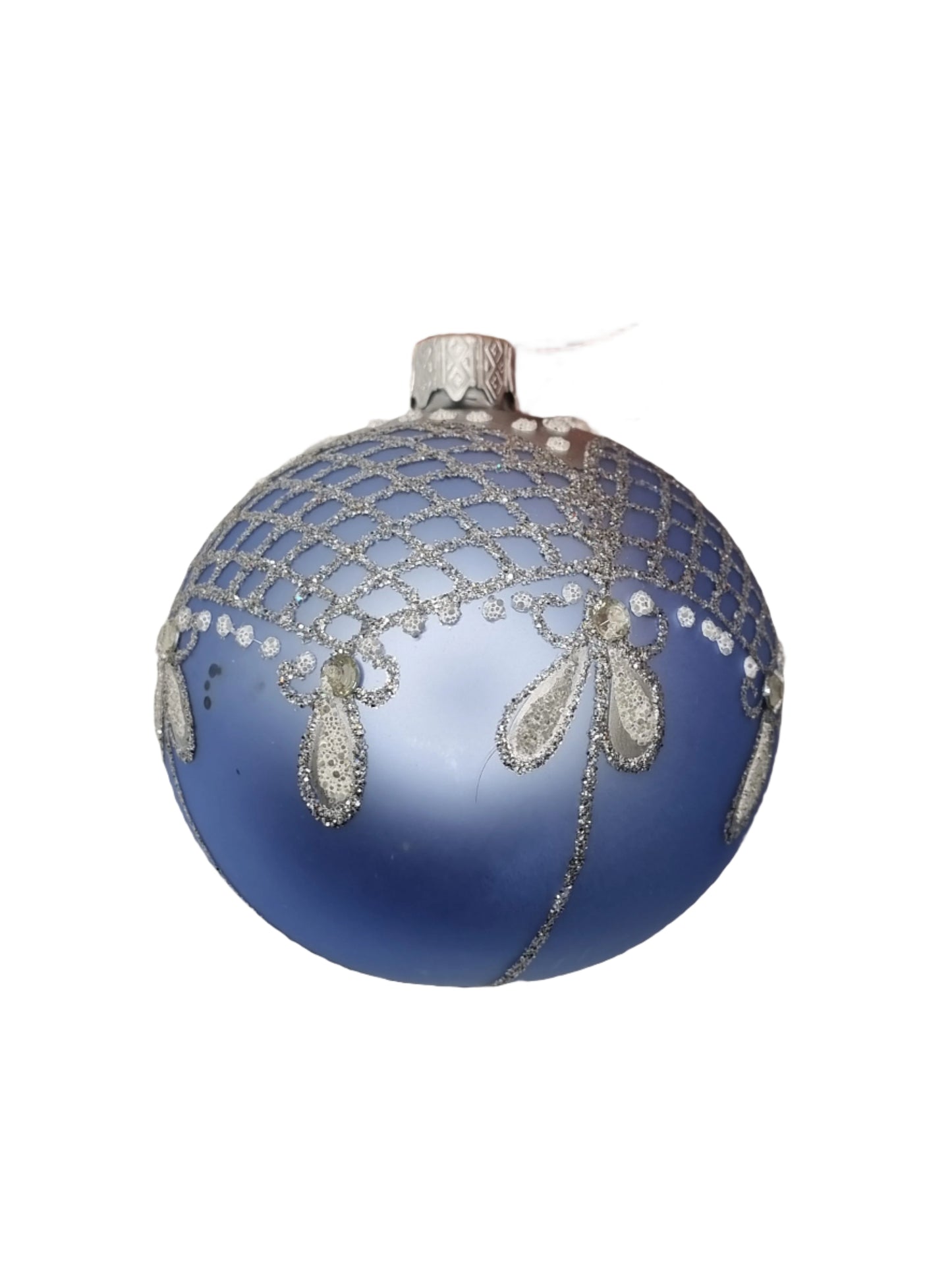 European Glass Christmas ornament of a Bauble | Blue Assorted (K)