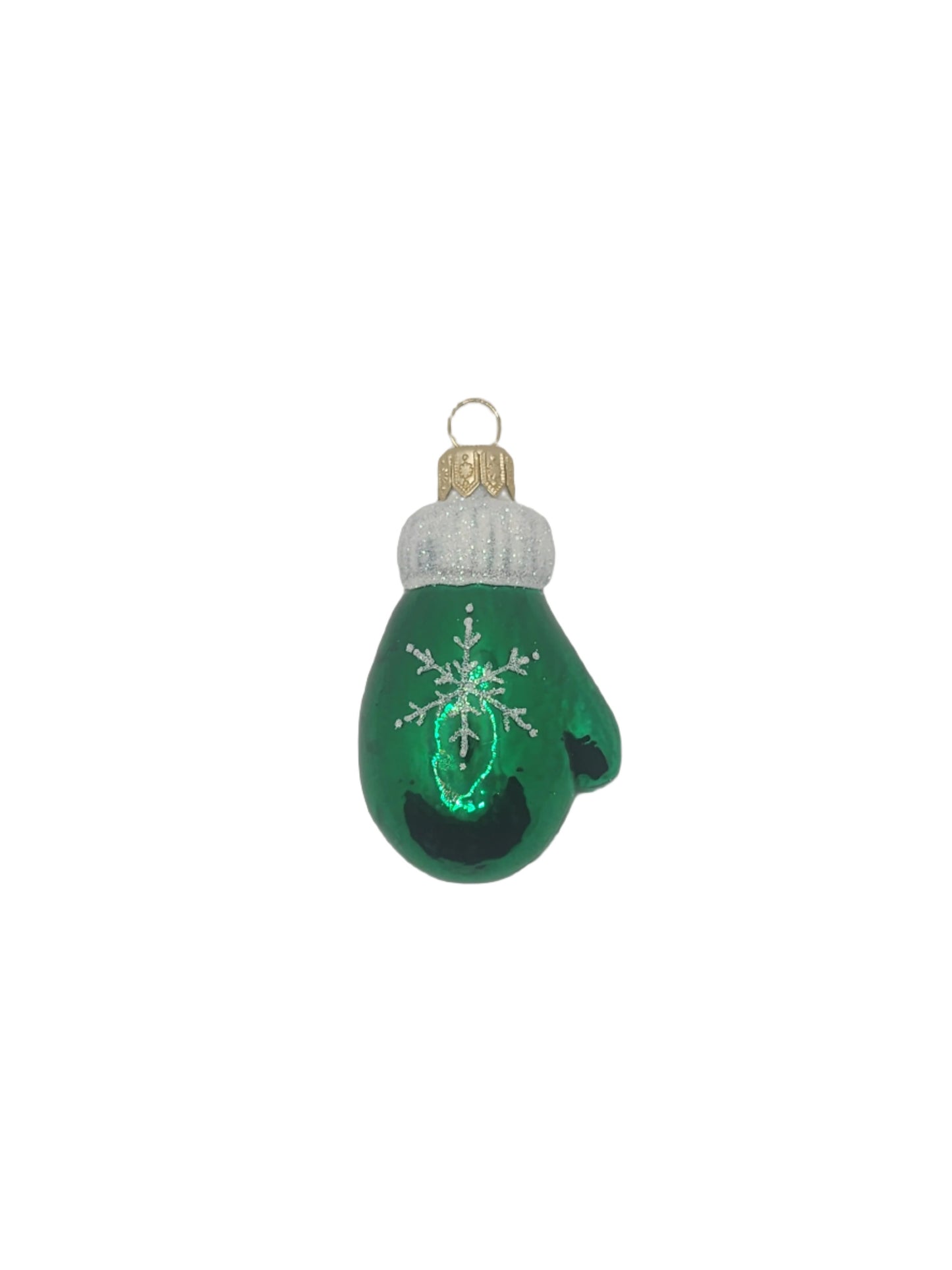 European Glass Christmas ornament of a Mitten | Small (I)