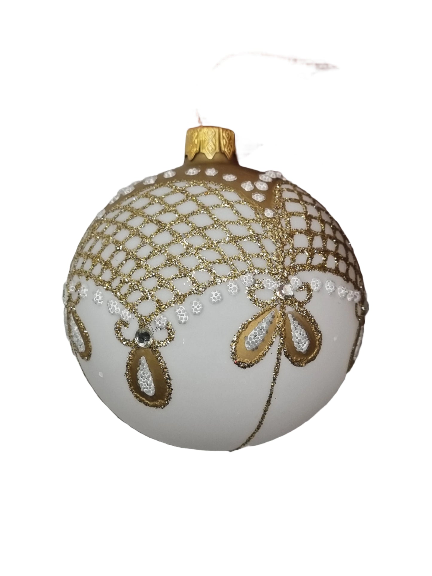 European Glass Christmas ornament of a Bauble | Frosted Assorted (K)