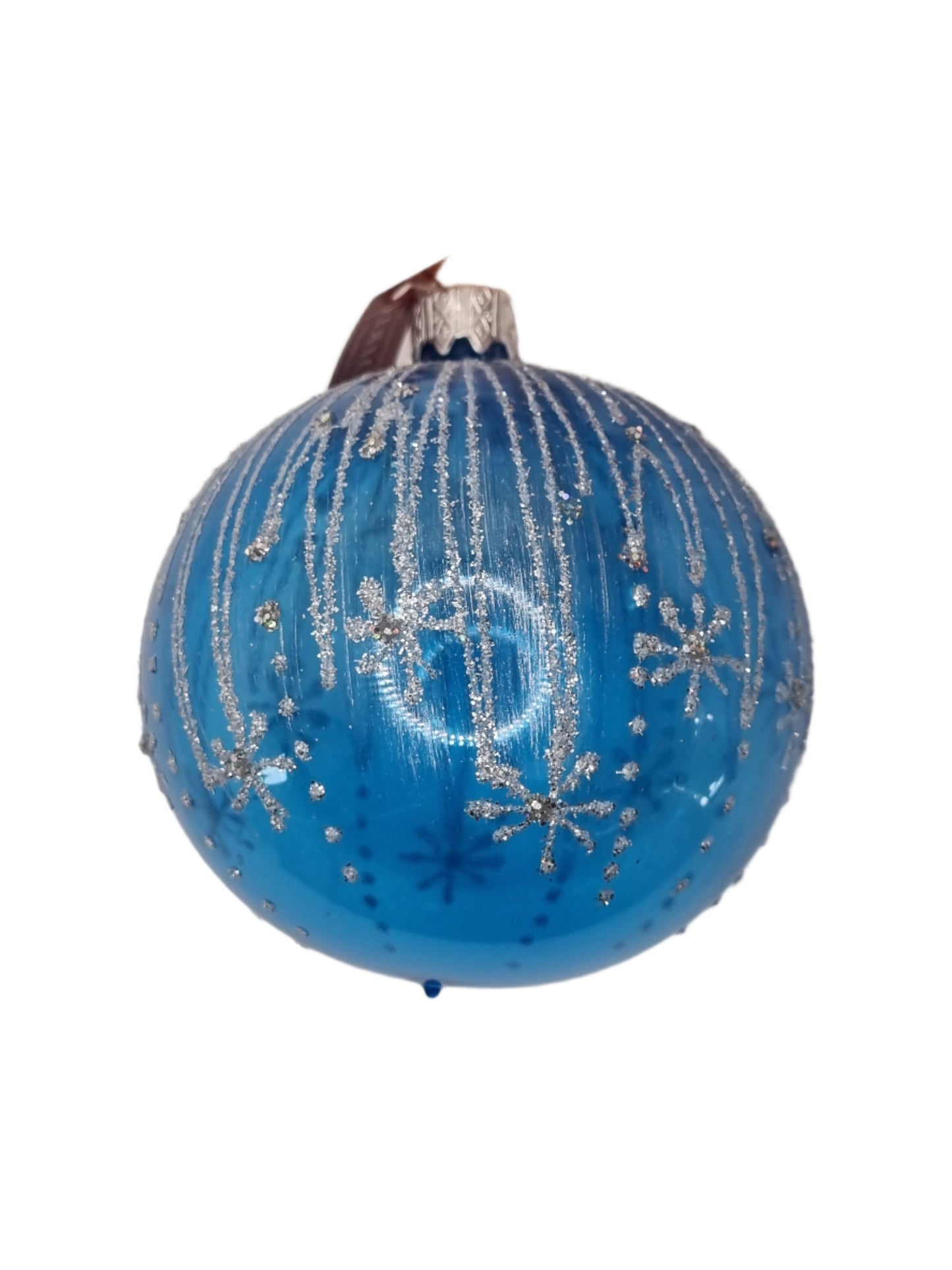 European Glass Christmas ornament of a Bauble | Blue Assorted (K)