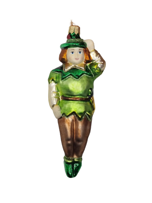 European Glass Christmas ornament of a March photo upload