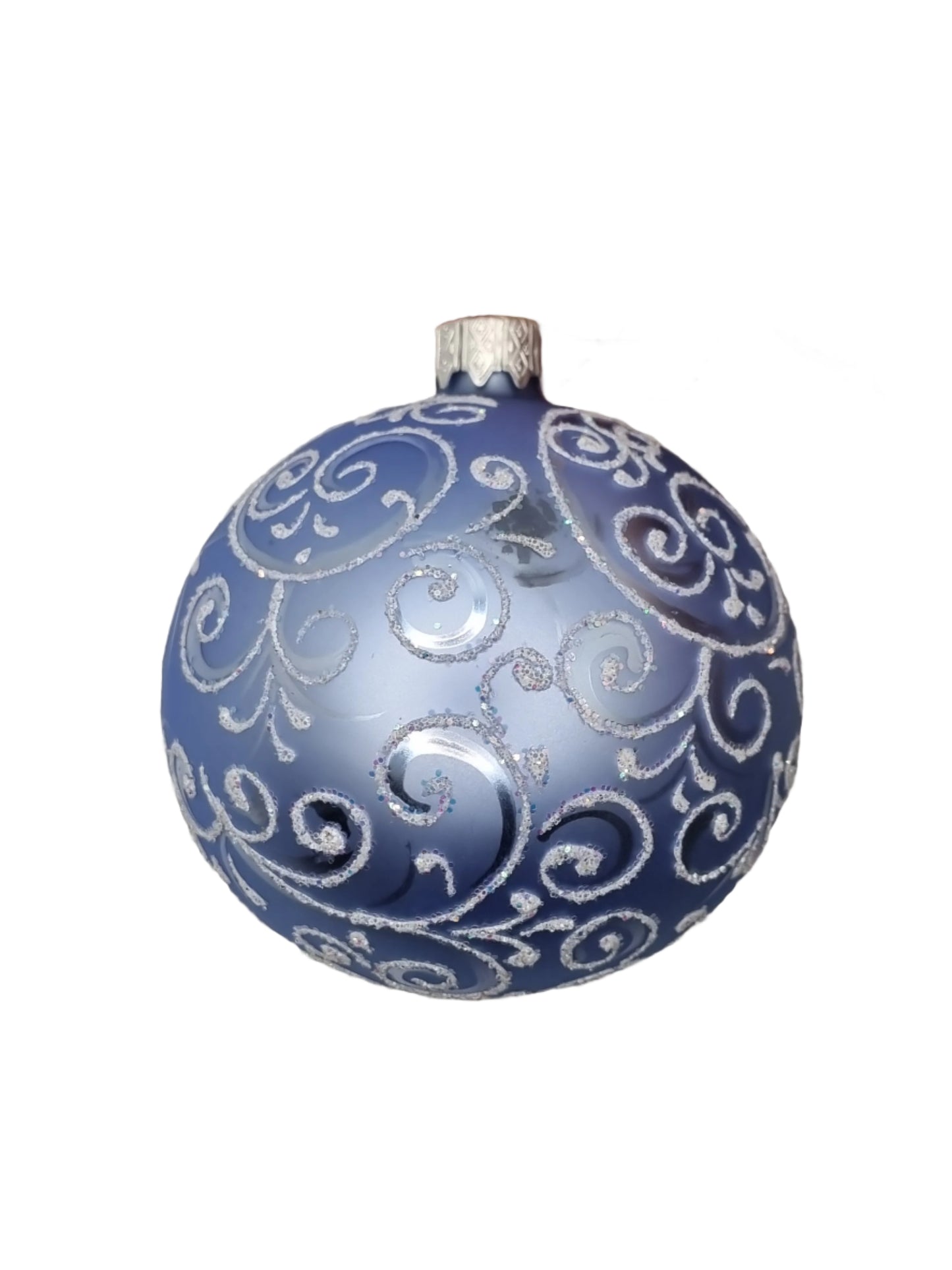 European Glass Christmas ornament of a Bauble | Blue Assorted (K)
