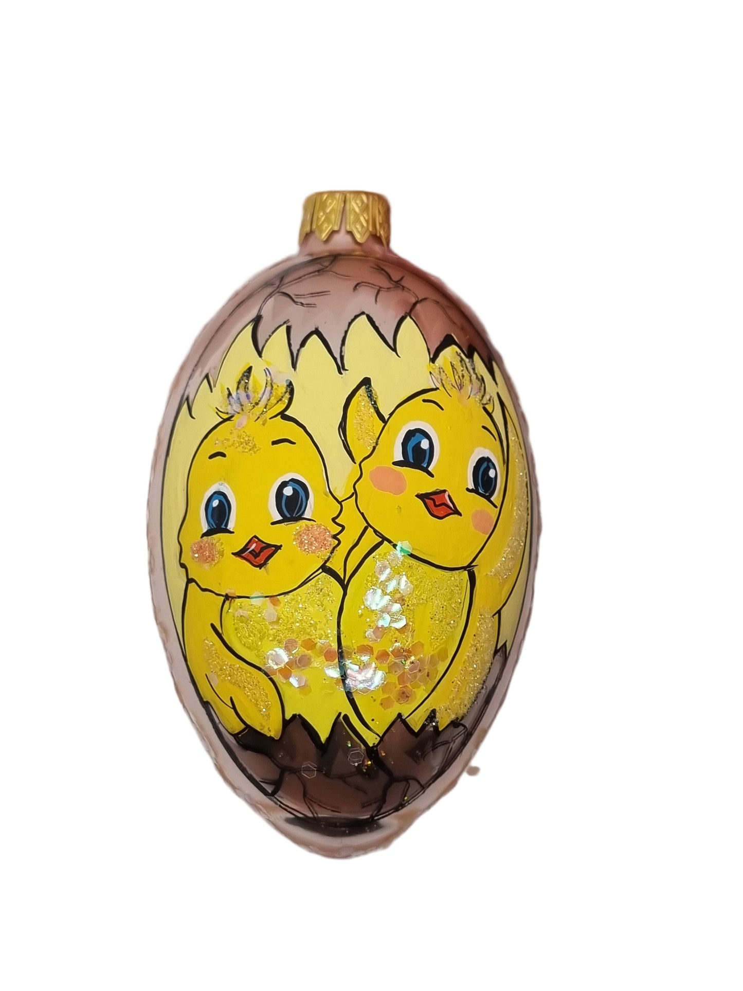European Glass Christmas ornament of a Glass Eggs | Easter Motif Eggs (T)