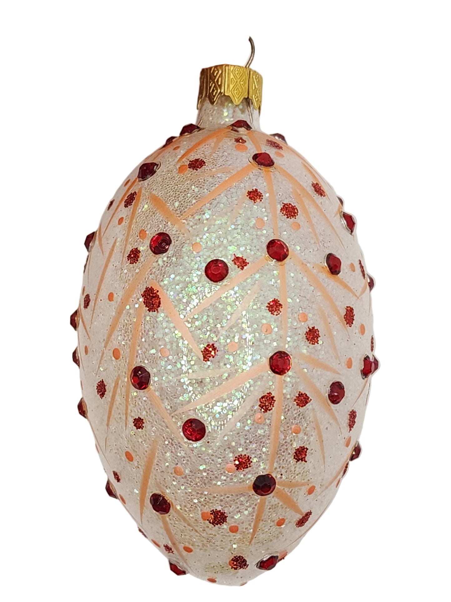 Glaseier | Weiße Ostereier im Fabergé-Stil (T)