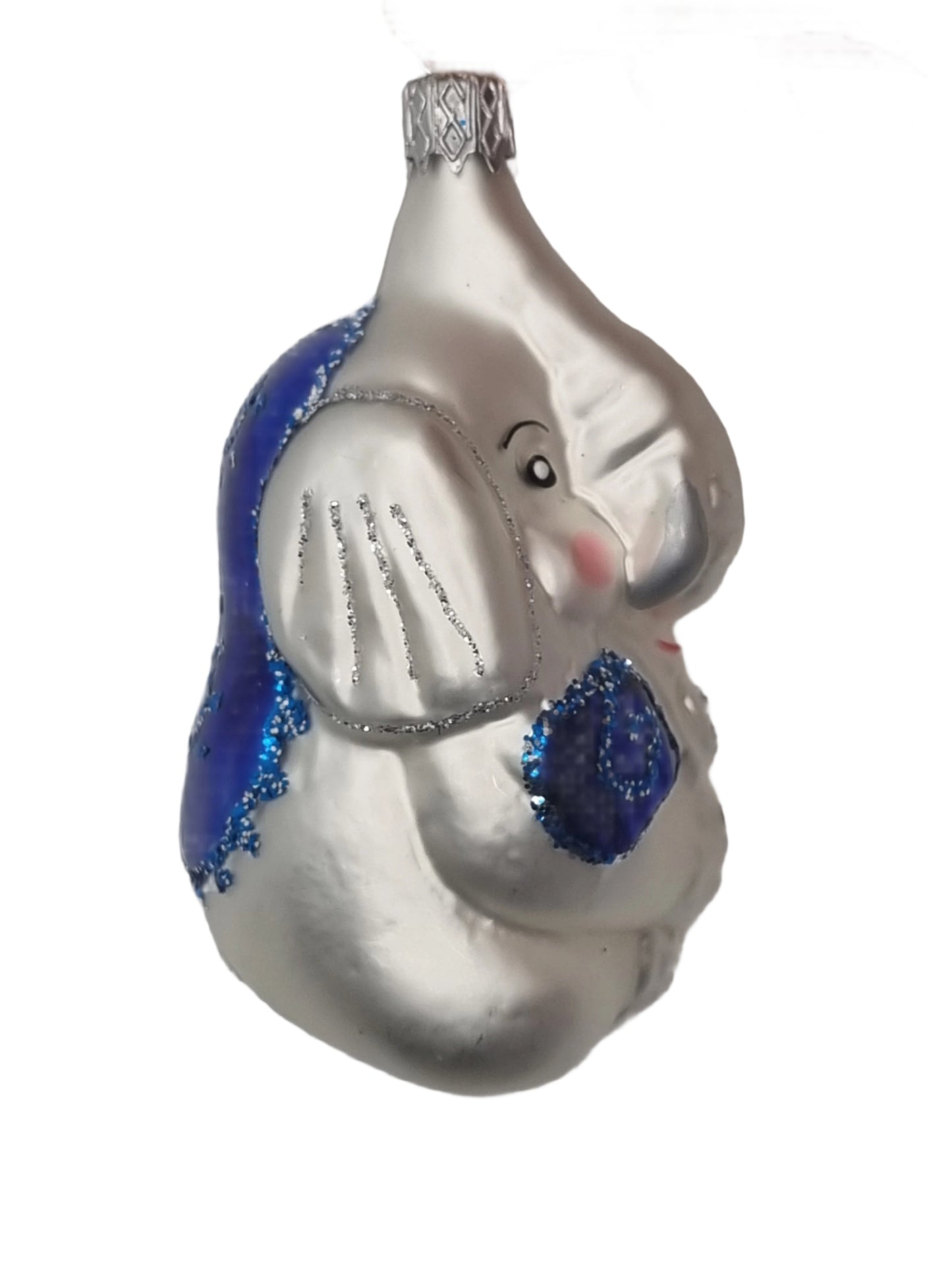 Sitzender Elefant mit rotem Rücken (H)