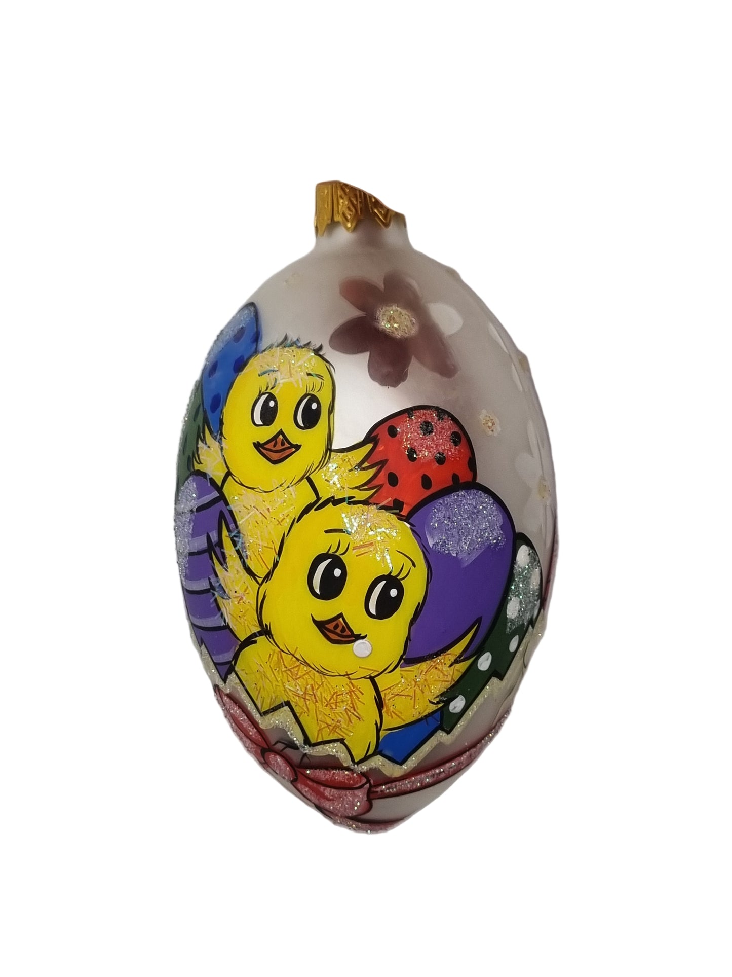 European Glass Christmas ornament of a Glass Eggs | Easter Motif Eggs (T)