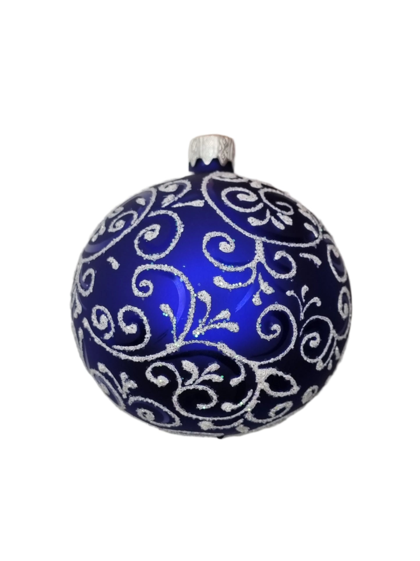 European Glass Christmas ornament of a Bauble | Blue Assorted (K)