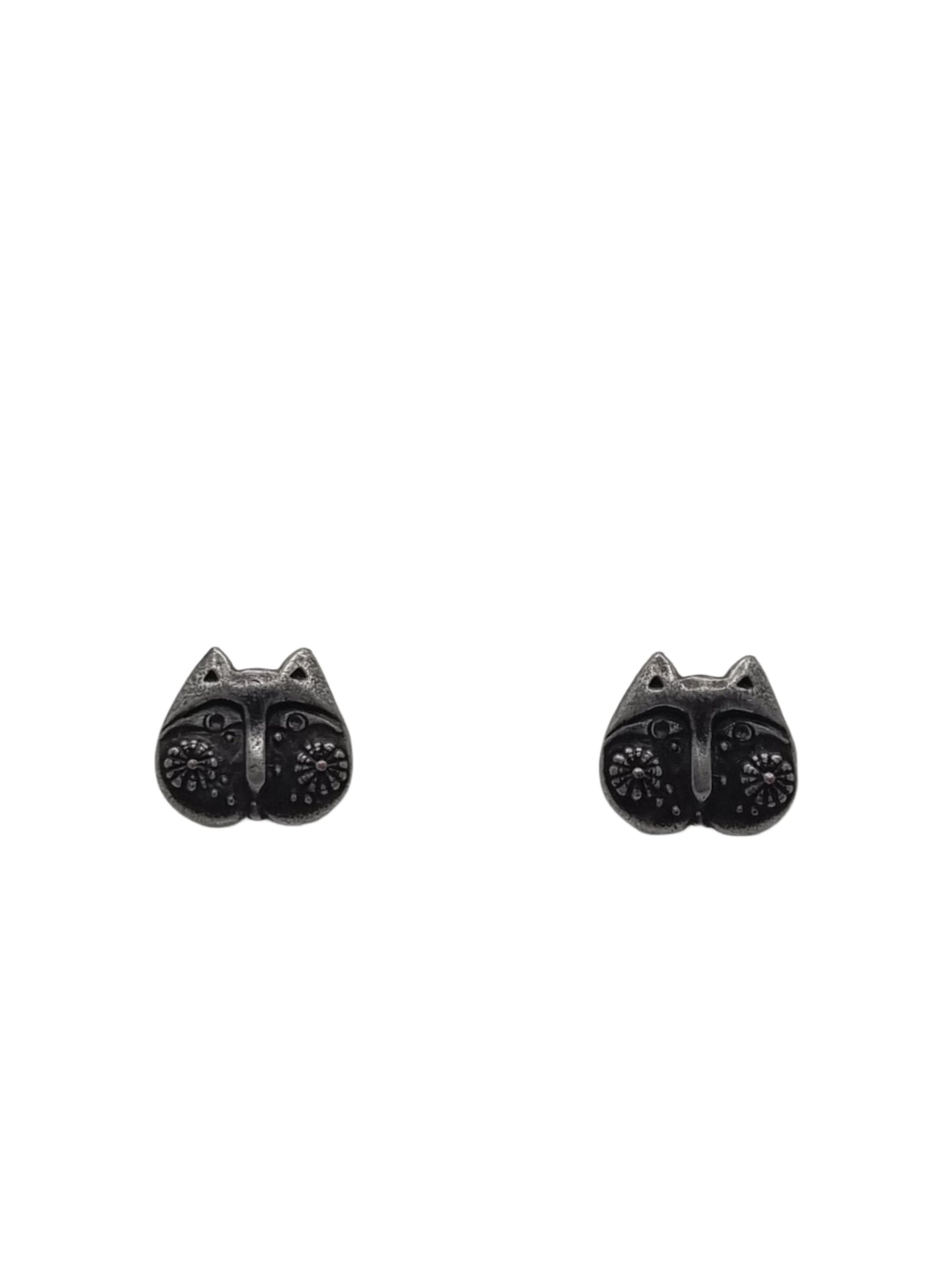European Glass Christmas ornament of a Cats | Earrings
