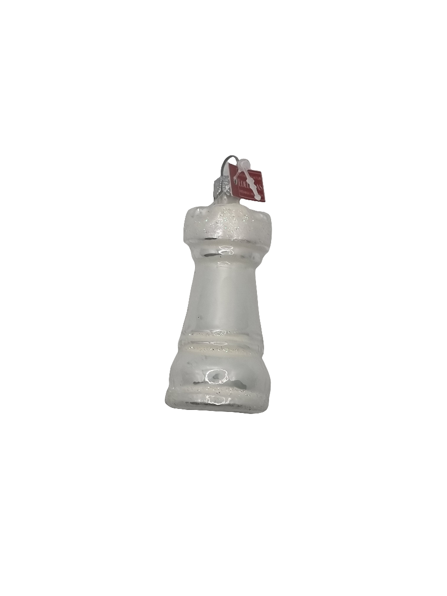 European Glass Christmas ornament of a Chess Piece (F)